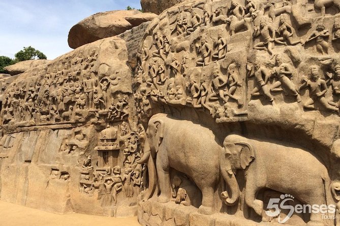 2 Day Royal Enfield Motorcycle tour from Chennai to Pondicherry & Mahabalipuram - Mahabalipuram’s granite masterpieces