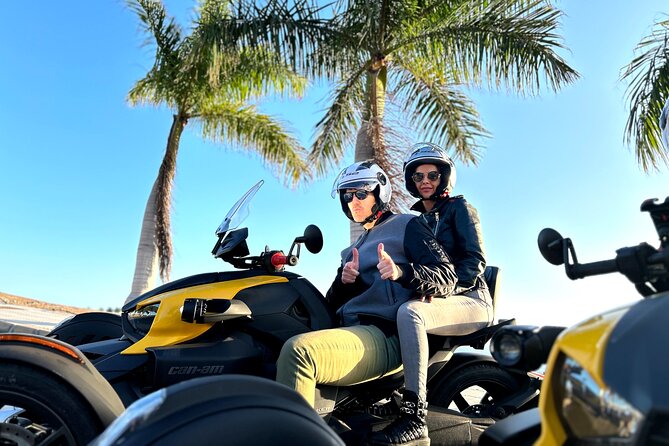 3 wheels motorcycle Coast Tour - Ryker - Gran Canaria Maspalomas - Anfi Tauro Golf and the optional refreshment break