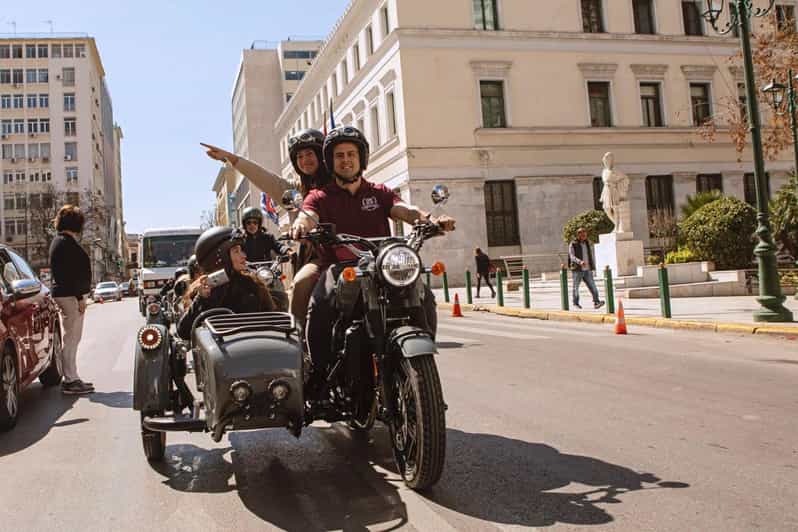 Acropolis of Athens: 60′ Tour in a Vintage Motorcycle - What the ride feels like for two people