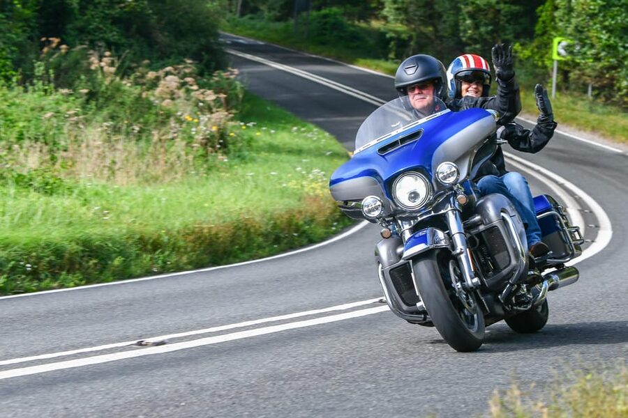 Alton: 1-Hour Harley Davidson Pillion Tour - South Downs - Starting beside Telegraph Lane in Four Marks