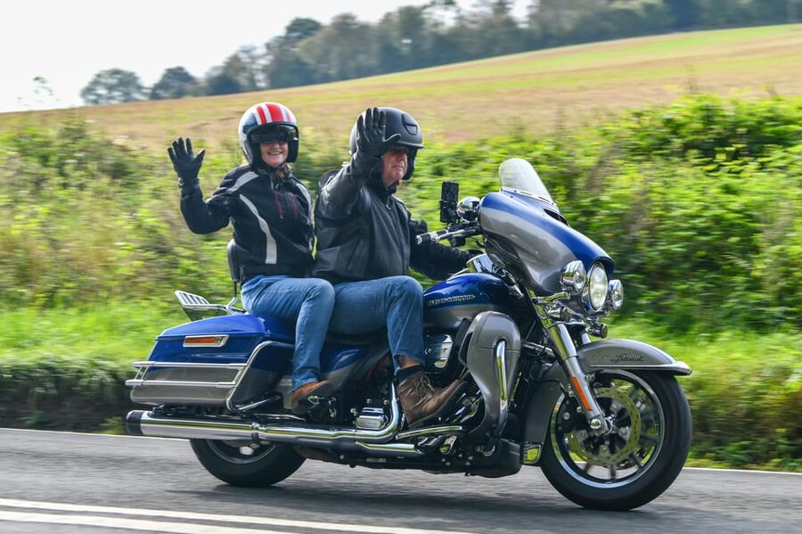 Alton: 1-Hour Harley Davidson Pillion Tour - South Downs - A viewpoint with possible Isle of Wight views