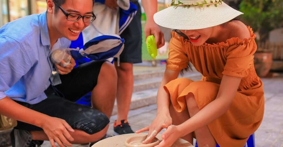 Bat Trang Pottery ancient village by Motorbike - Key points at a glance