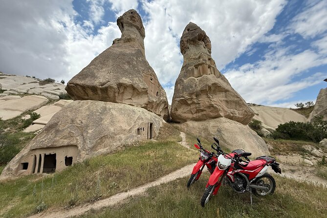 Cappadocia Enduro Motorcycle Tours - Love Valley beneath the morning balloons