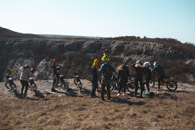 E-Motorcycle Tour in Old Rock Monastery and Old Roman Fortress - Entering the thousand-year-old Black Cave