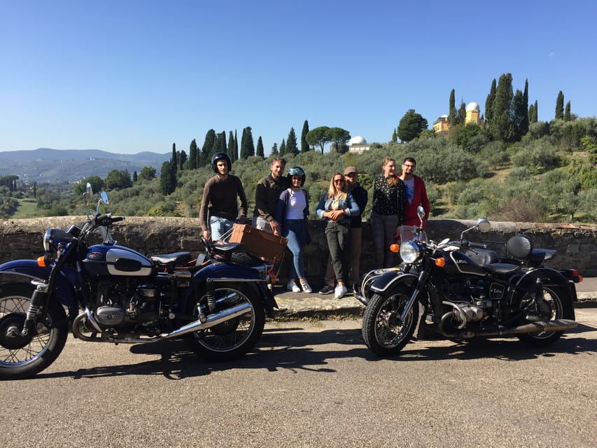 Florence Vintage Motorcycle Sidecar ride - Morning or Sunset - San Miniato al Monte and the Porte Sante
