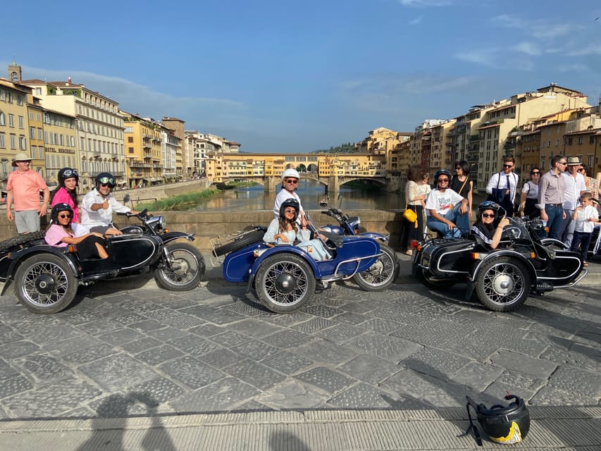 Florence Vintage Motorcycle Sidecar ride - Morning or Sunset - How the small group changes the tour