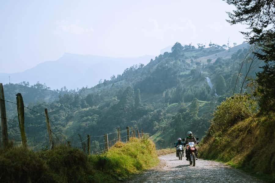 From Bogota: Mountains & Valleys Off-Road Motorcycle Tour - Local snacks and a local-only viewpoint