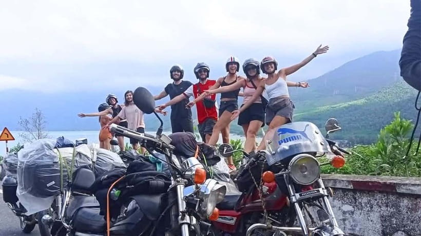 Hai Van Pass Motorbike Private Tour with Mr T Easy Rider - Dragon Bridge and the approach to Da Nang