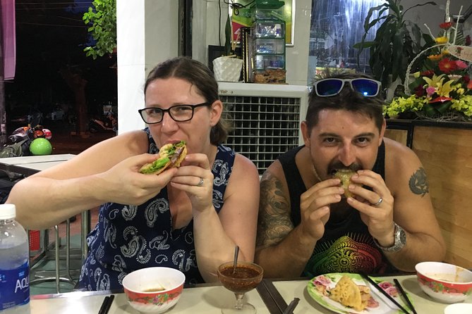 Half-Day Guided Hue Foodie Motorbike Tour - Banh khoai and nem lui: Hue’s first major bites