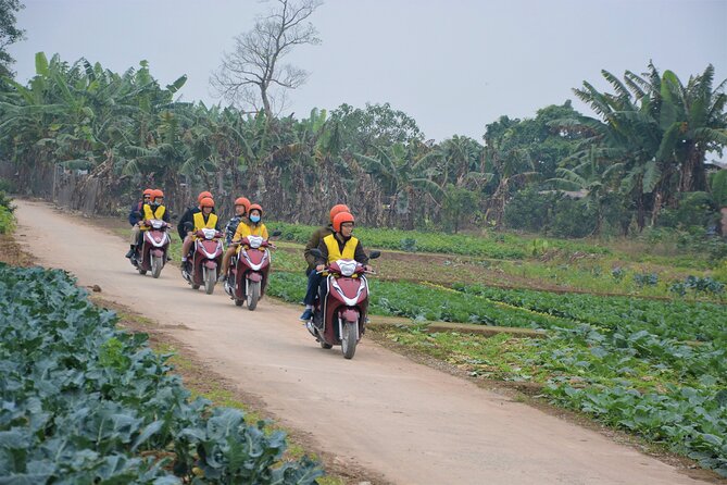 Hanoi Countryside Motorbike Tours Led By Women - Red River Island, farms, and dirt roads