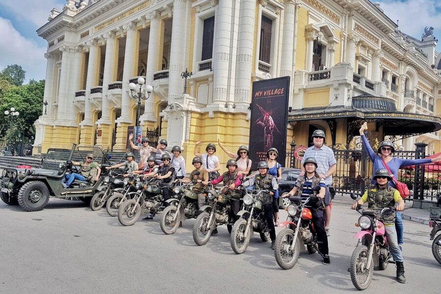 Hanoi Food, Culture, Sightseeing & Fun By Vintage Motorbike - Train Street and the coffee stop