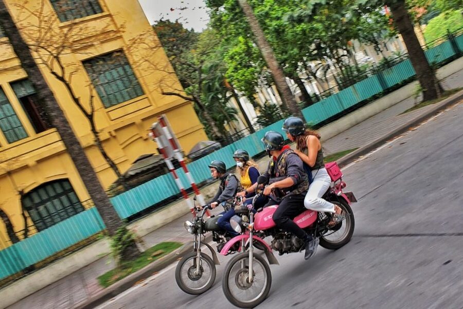 Hanoi Food, Culture, Sightseeing & Fun By Vintage Motorbike - The food stop at the family-run café