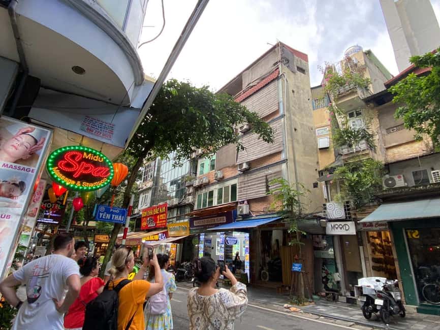 Hanoi Food Tour Visit Train Street Option Walk Motorbike Car - Starting at 120D Hang Bong Street