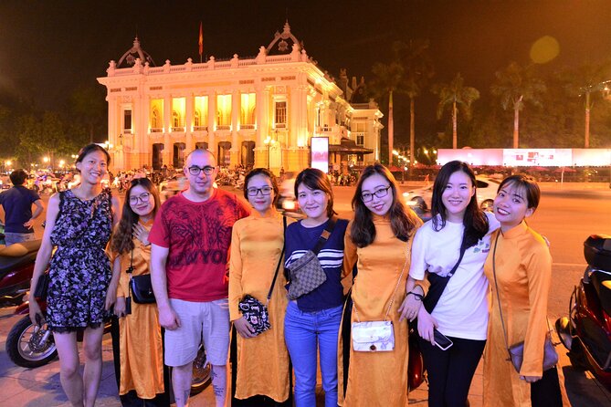 Hanoi Motorbike Tour Led By Women: Hanoi Motorbike Food Tours - West Lake after dark
