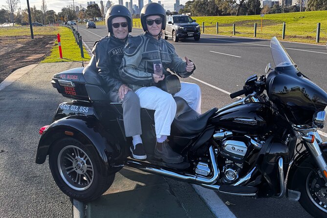 Harley Davidson Trike Tour of Melbourne - Albert Park Lake and the Grand Prix track