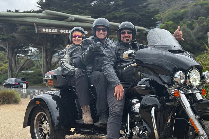 Harley Davidson Trike Tour of Melbourne - The Shrine of Remembrance and St Kilda Road