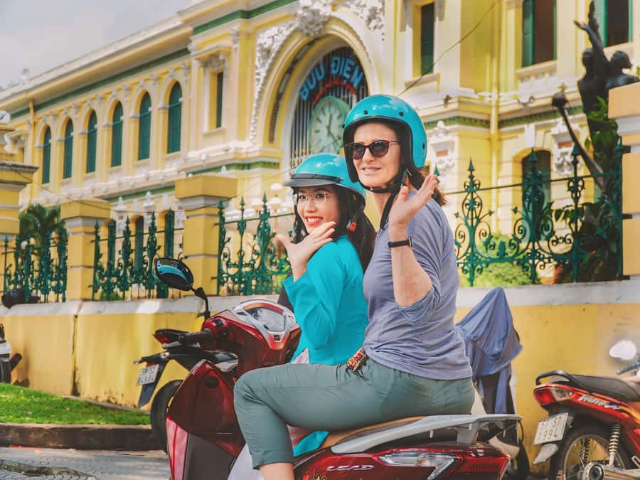 HCMC: Female Rider: Saigon Motorbike Adventures - The 1968 apartment block