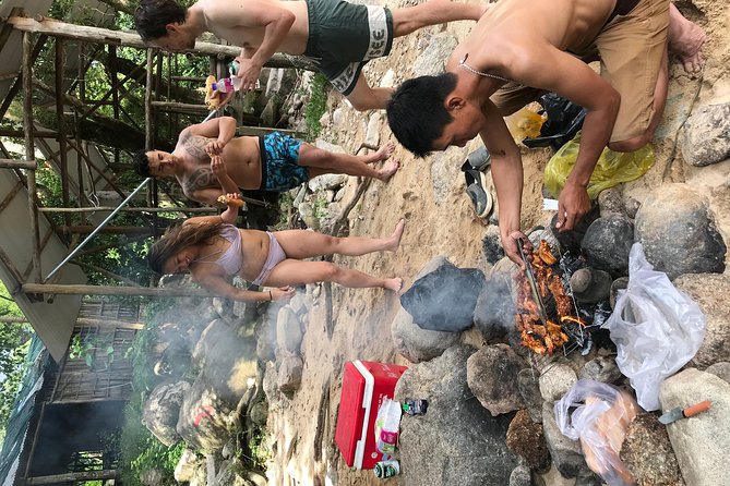 Hidden Hon Ba Nature Reserve Motorcycle Tour BBQ,Beer,Waterfall - Climbing toward Hon Ba Nature Reserve