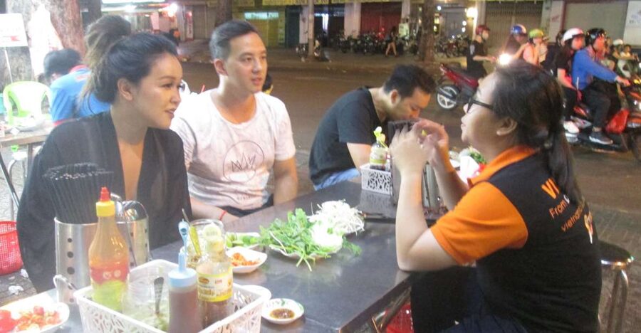 Ho Chi Minh City: Midnight Motorbike Tour - Tropical fruit at the floating market
