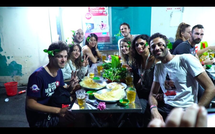 KISSTOUR | Motorbike Vegan Food Tour in Ho Chi Minh - Grilled banana with sticky rice and coconut milk