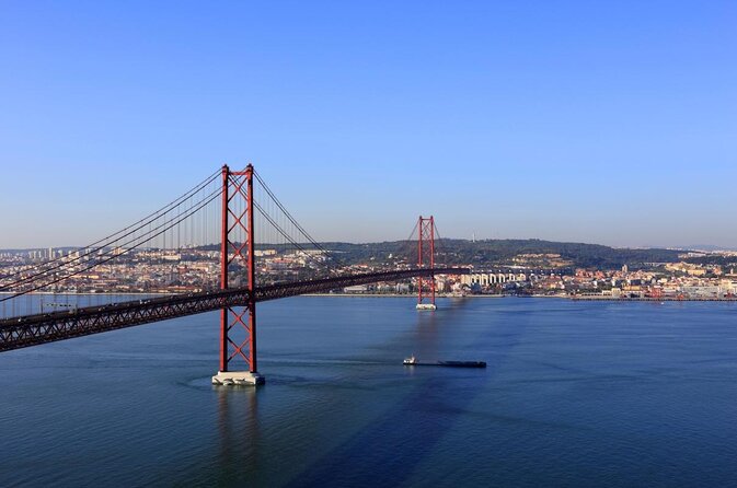 Lisbon: Belem Motorcycle Side-car Tour - Crossing toward Belém on the 25 de Abril Bridge