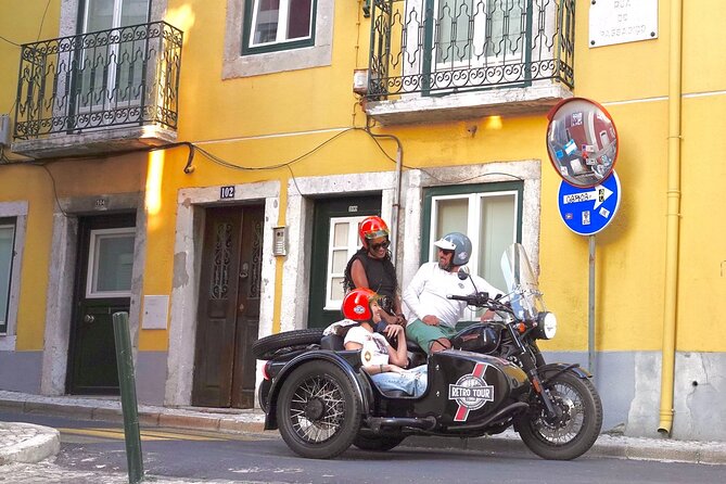 Lisbon El Cristo-Rei - Private Vintage Sidecar Tour - Crossing the 25 de Abril Bridge