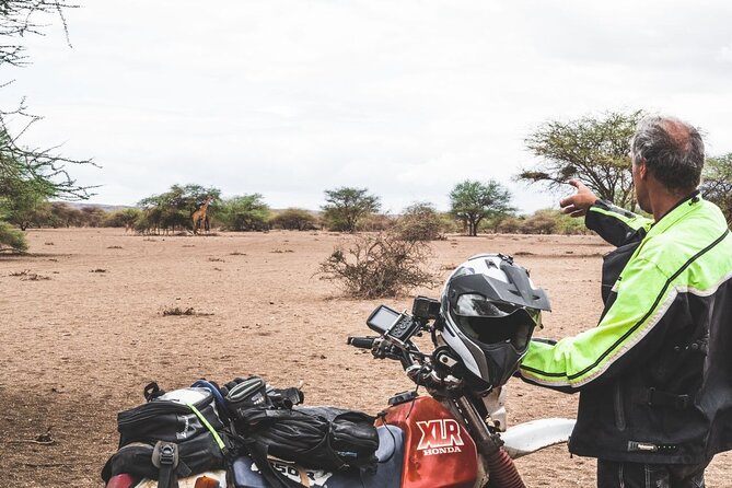 Motorcycle Safari - Leaving Arusha on a Honda CRF250L