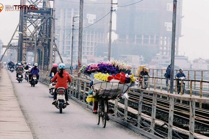 Motorcycle tour around Hanoi - Long Bien Bridge and Hanoi’s French-era story