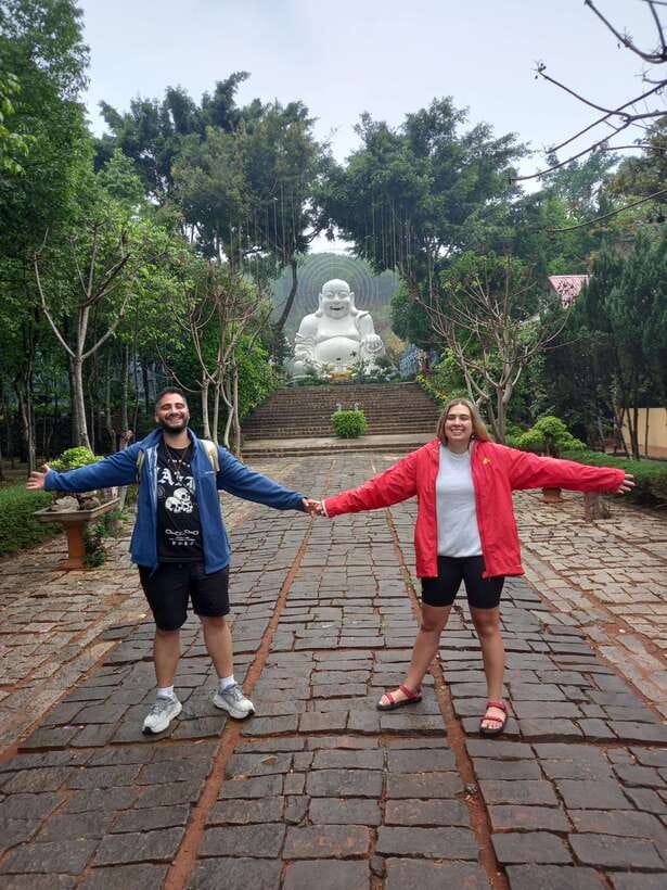 Motorcycle Tour - Countryside & Pongour Waterfall Day Tour - Linh An Pagoda and the Buddha statues