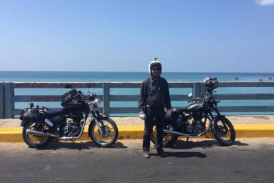 Motorcycle tour to Pondicherry as a day trip from Chennai