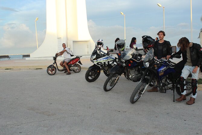Motorcycle Tours Mexican Caribbean. Experienced motorcyclist only - The Mahahual coast: beaches, mangroves, and lagoons