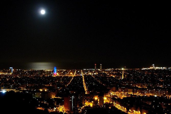 Night Tour of Barcelona by Sidecar Motorcycle - The Old Port, marina, and Barceloneta beach