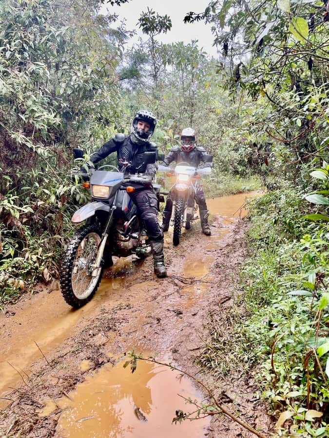 Off-road motorcycle adventure through the Medellín mountains - Three hours of riding through forest, rivers, and canyons