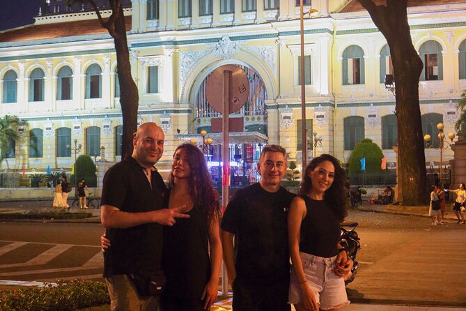 Private Discover Saigon Hidden Spots on Night Motorbike Adventure - Japanese Town and District 1 landmarks