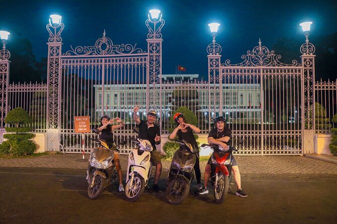 Private Discover Saigon Hidden Spots on Night Motorbike Adventure - Vietnamese baguette, local beer, and a short food break