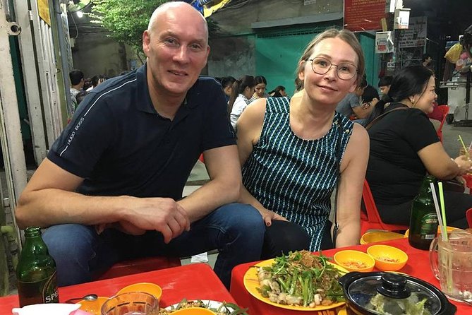 Private Saigon Street Food Tour with Motorbike - Stop two: betel-leaf beef with Vietnamese beer