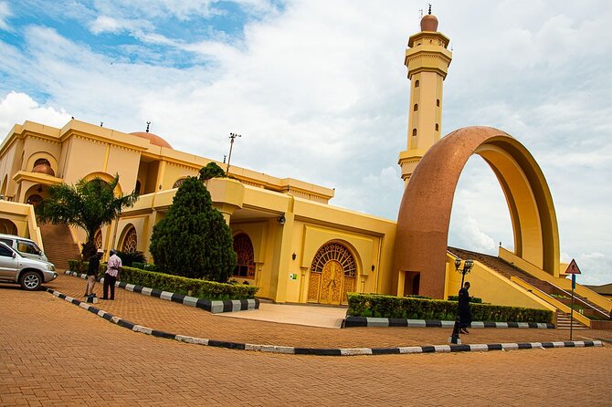 Safe Motorbike Tour in Kampala (Boda Boda Tour) - Gaddafi National Mosque gives you Kampala from above