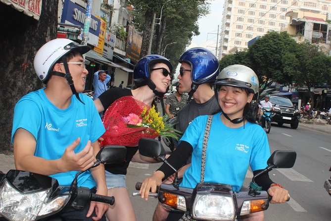 Saigon Motorbike City Tour - Ho Thi Ky Flower Market after dark