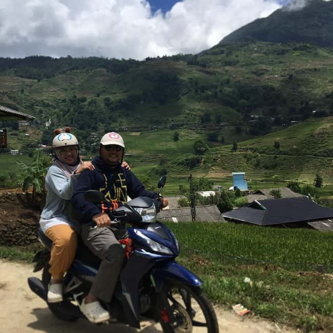 Sapa to Waterfall, Green Tea Farm with motorbike driver - What the motorbike ride is really like