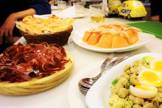 Tapas & Sidecar Motorcycle Barcelona Tour - Eixample dinner: the tour’s full meal stop
